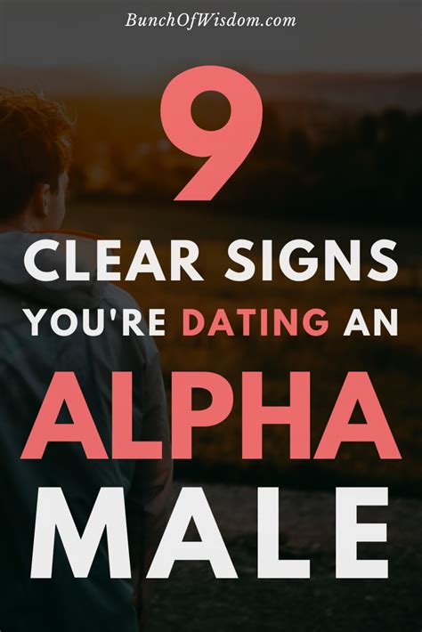 signs youre dating an alpha male